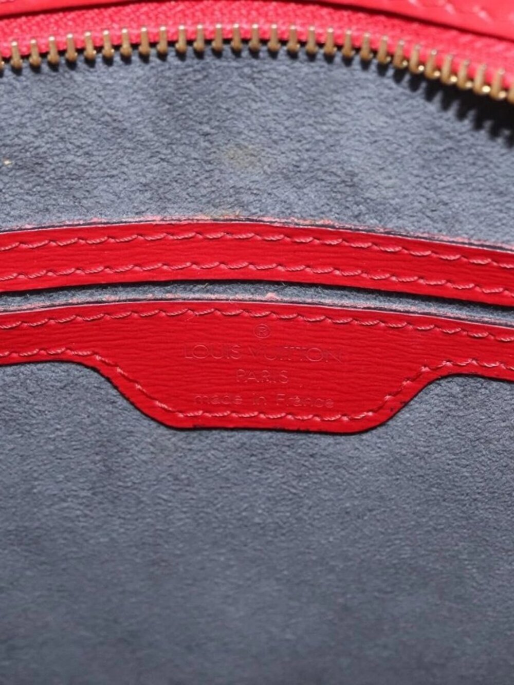 LOUIS VUITTON Epi Saint Jacques Shoulder Bag Red M52277 LV Auth 164590 - Picture 10 of 16